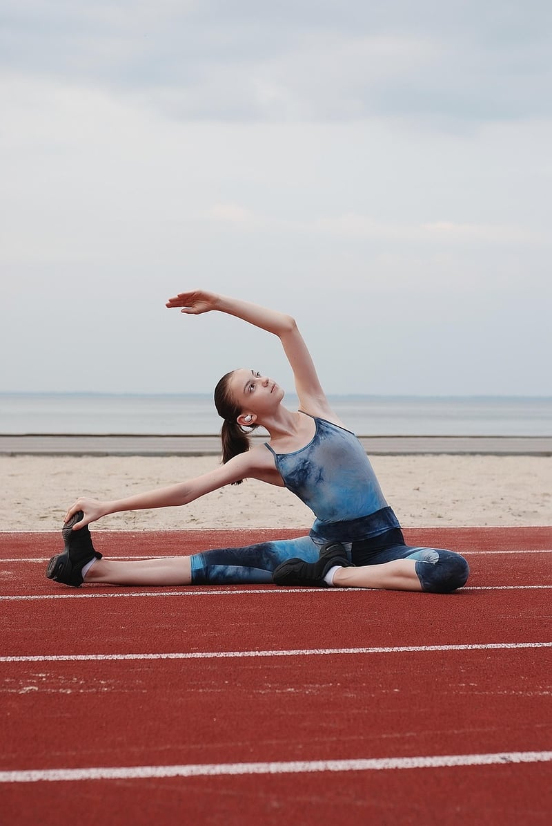 woman stretching